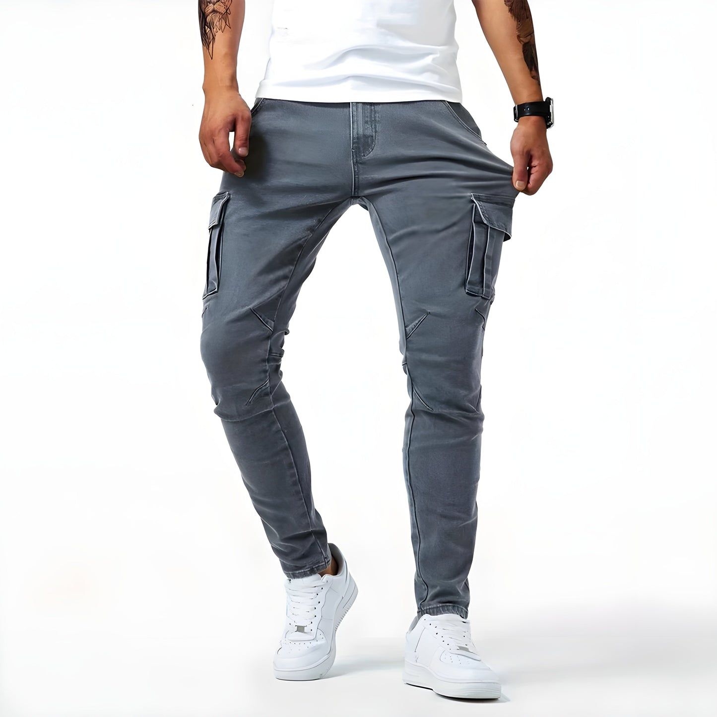 Jeans Pelli – Stretch Denim Cargo Bukser