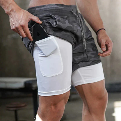 Fidel™ 2-i-1 Sportsshorts