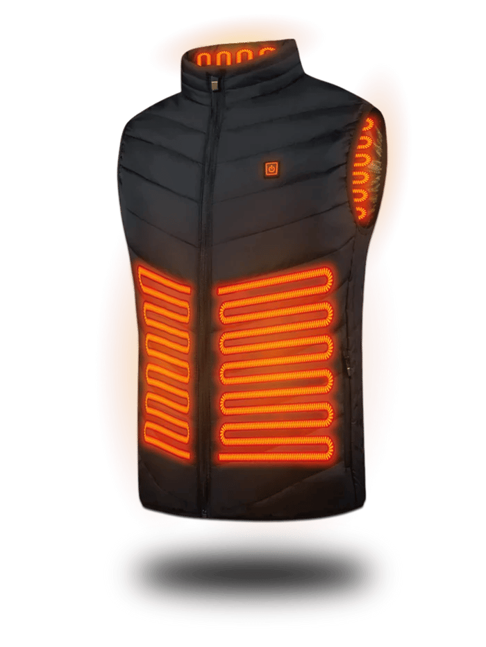 WarmerPro | 2024 To-Touch 15 Varmeinnstillinger LED-kontroller Oppvarmet Vest